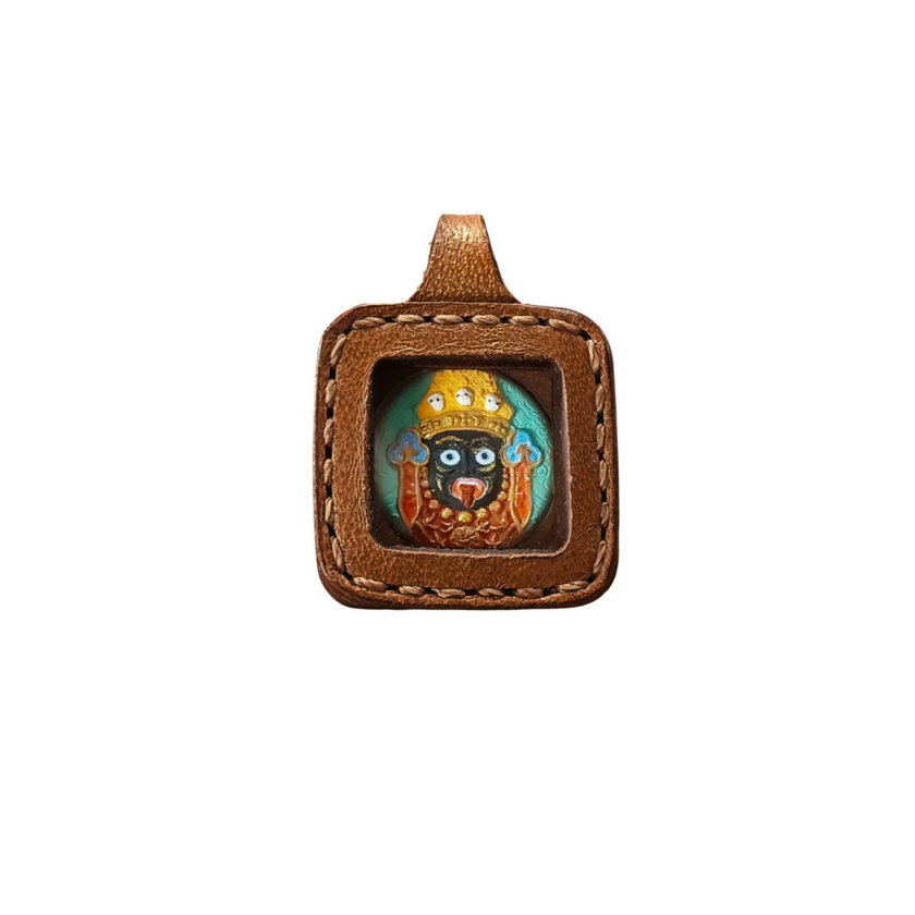 Pet Blessing Tsa-Tsa Charms | Zhaxi Lhamo Pet Tsa-Tsa Leather Case, Harmony & Calm Blessings
