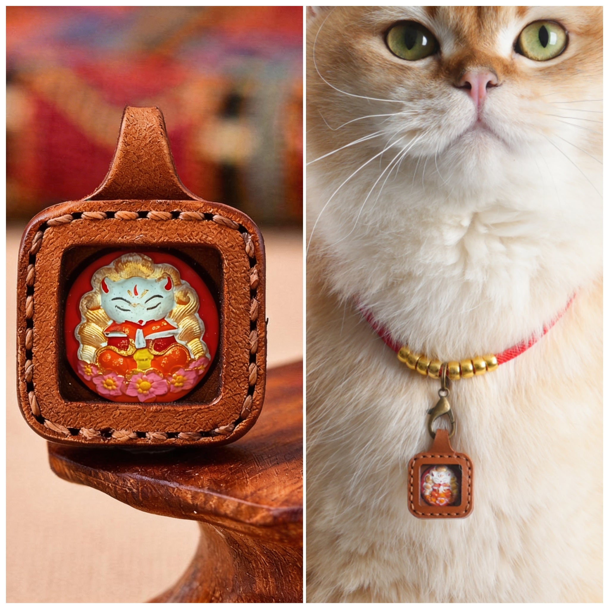 Pet Blessing Tsa-Tsa Charm | Nine-Tailed Fox, Wisdom & Heartfelt Bond Blessings