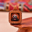 Pet Blessing Tsa-Tsa Charms | Mahakala Tsa-Tsa Leather Case, Protection & Safety Blessings