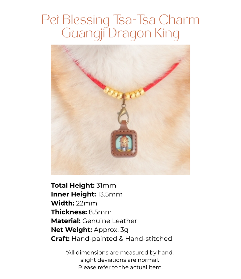 Pet Blessing Tsa-Tsa Charm | Guangji Dragon King, Fortune & Protection Blessings