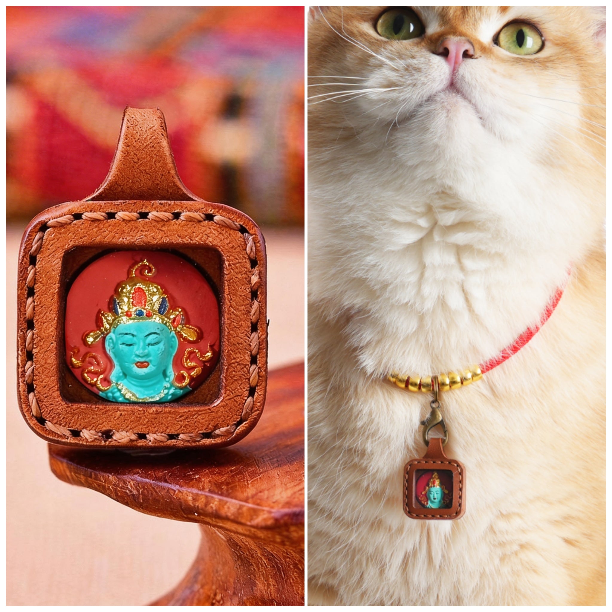 Pet Blessing Tsa-Tsa Charm | Green Tara, Healing & Wellness Blessings